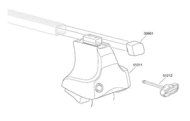 Nosné patky Thule  754