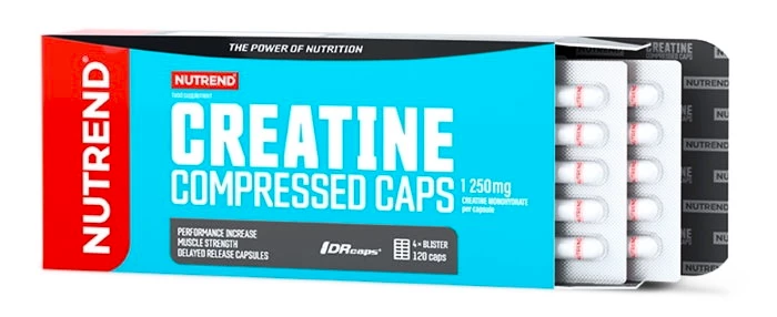Nutrend Creatine Compressed Caps 120&nbsp;kapslí