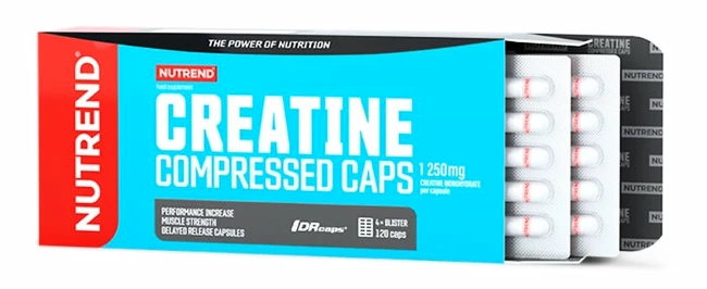 Nutrend Creatine Compressed Caps 120&nbsp;kapslí