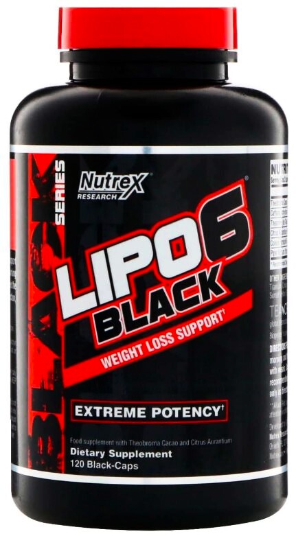 Product detail of Nutrex Lipo 6 Black Weight Loss Support 120 caps