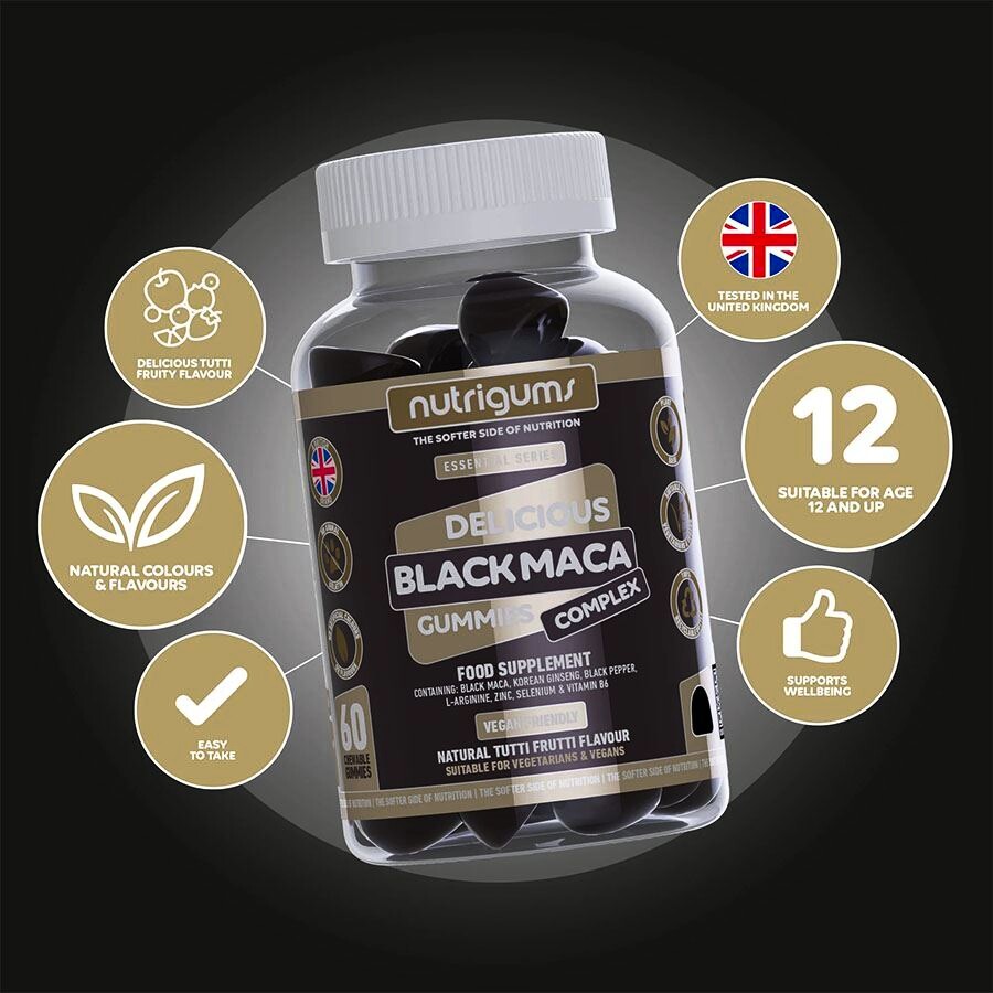 Nutrigums Black Maca 60 gummies - thumb (2)