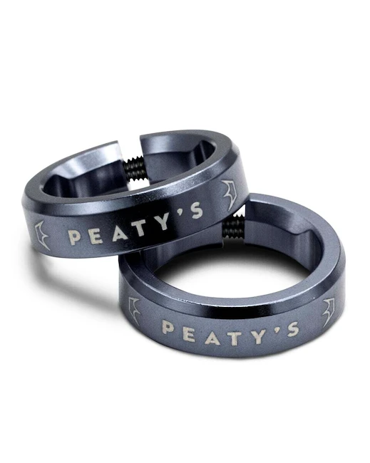 Objímky na řídítka PEATY'S  Monarch lock ring slate (pgm-lck-rng-slt-10)