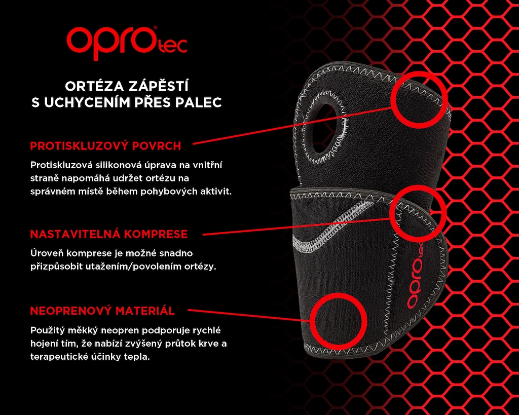 Ortéza na zápěstí OPROtec  TEC5749