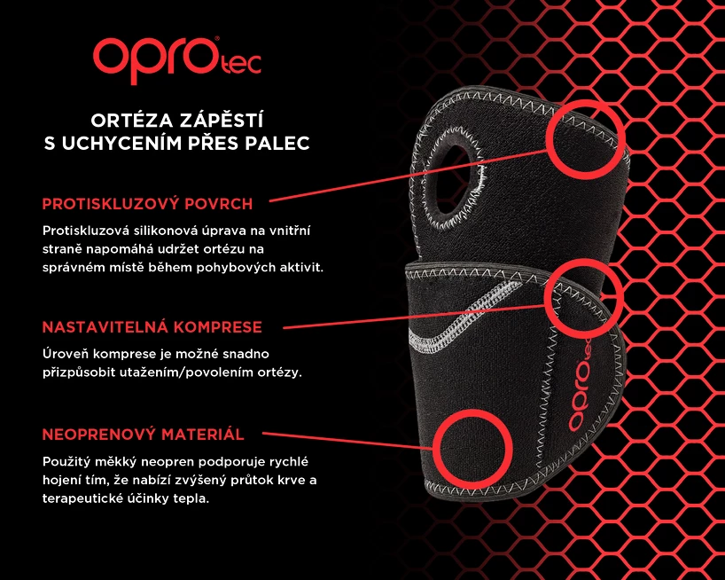 Ortéza na zápěstí OPROtec  TEC5749