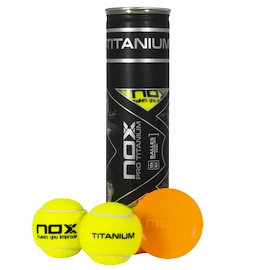 Padelové míče NOX Pro Titanium Balls 4 Pack