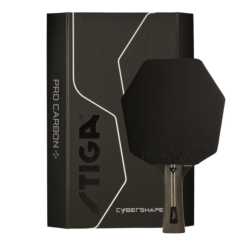 Pálka na stolní tenis Stiga Cybershape Pro Carbon Plus 5 Star