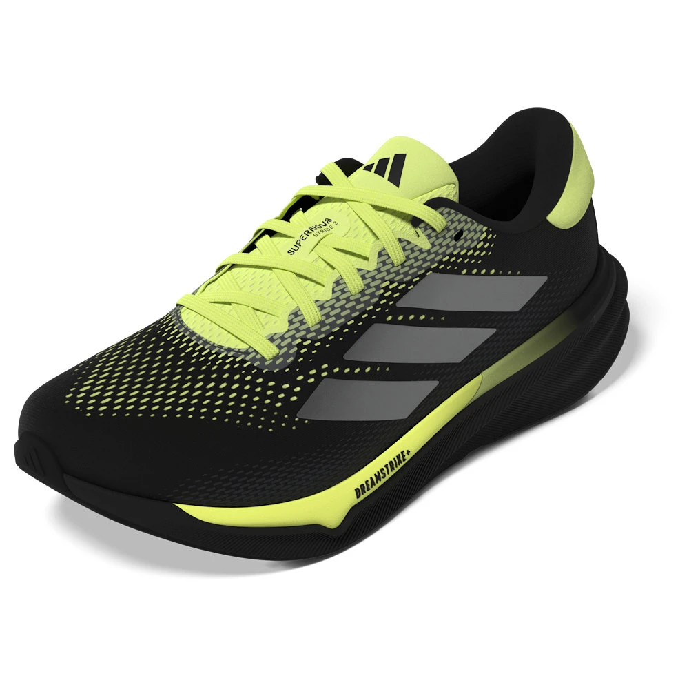 Pánská běžecká obuv adidas Supernova Stride 2 Core Black/Iron Metallic/Pulse Lime