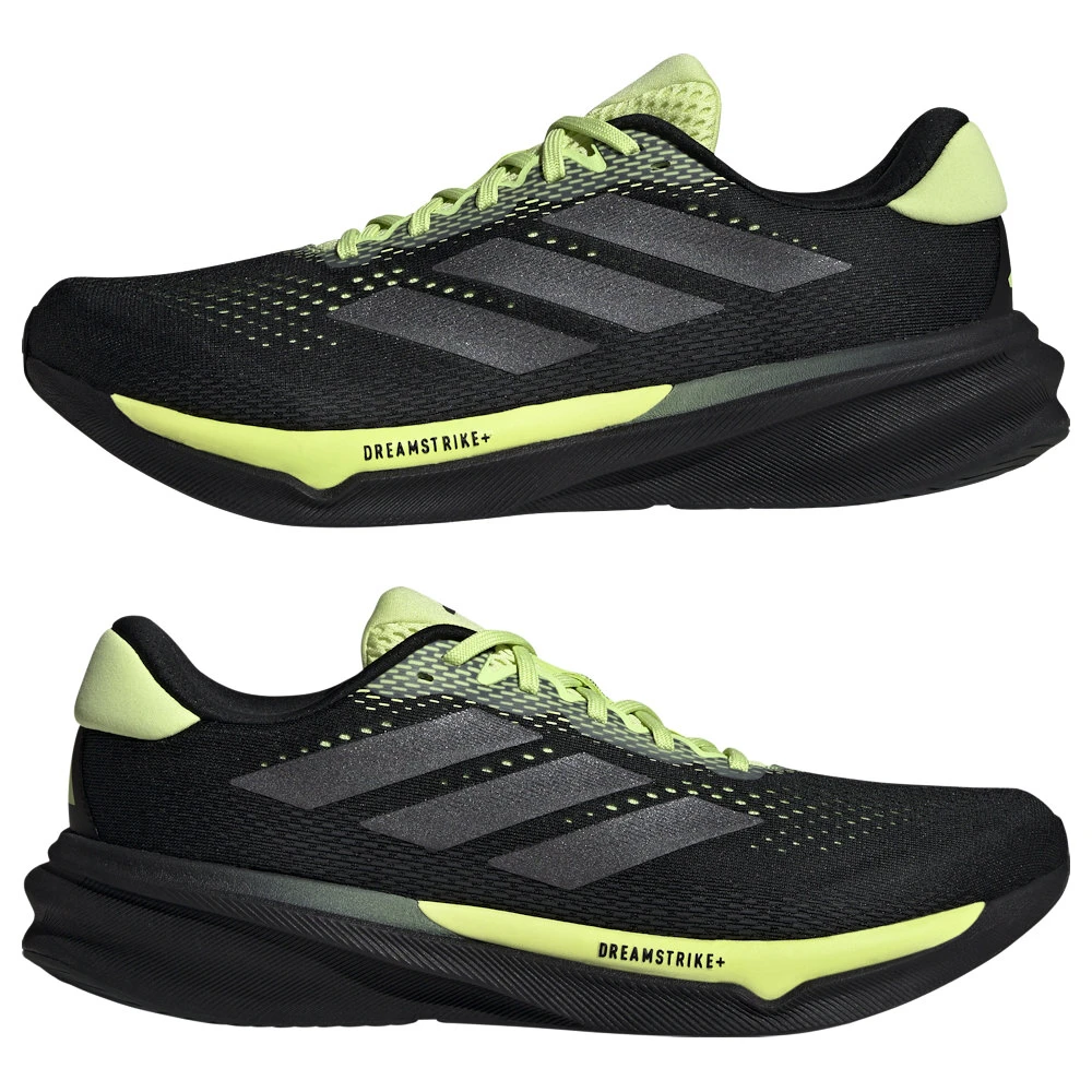 Pánská běžecká obuv adidas Supernova Stride 2 Core Black/Iron Metallic/Pulse Lime