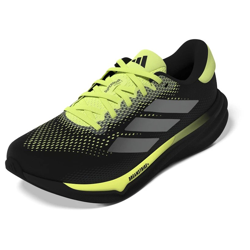 Pánská běžecká obuv adidas Supernova Stride 2 Core Black/Iron Metallic/Pulse Lime  UK 9,5