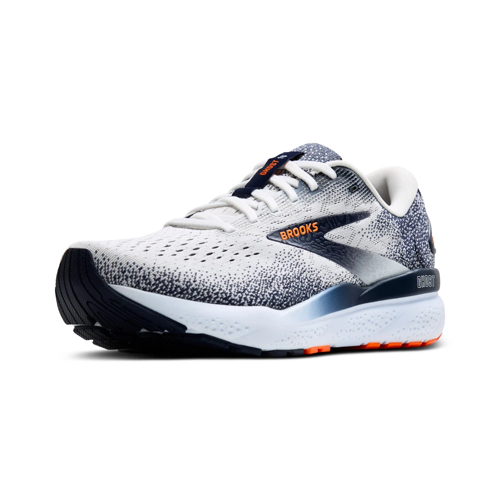 Pánská běžecká obuv Brooks Ghost 16 White/Peacoat/Orange