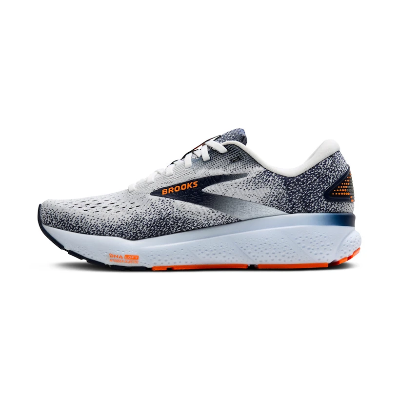 Pánská běžecká obuv Brooks Ghost 16 White/Peacoat/Orange