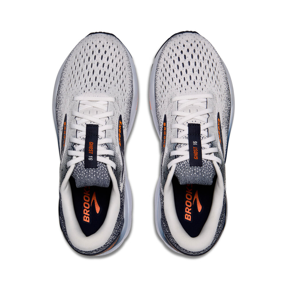 Pánská běžecká obuv Brooks Ghost 16 White/Peacoat/Orange  US 10,5 - thumb (2)