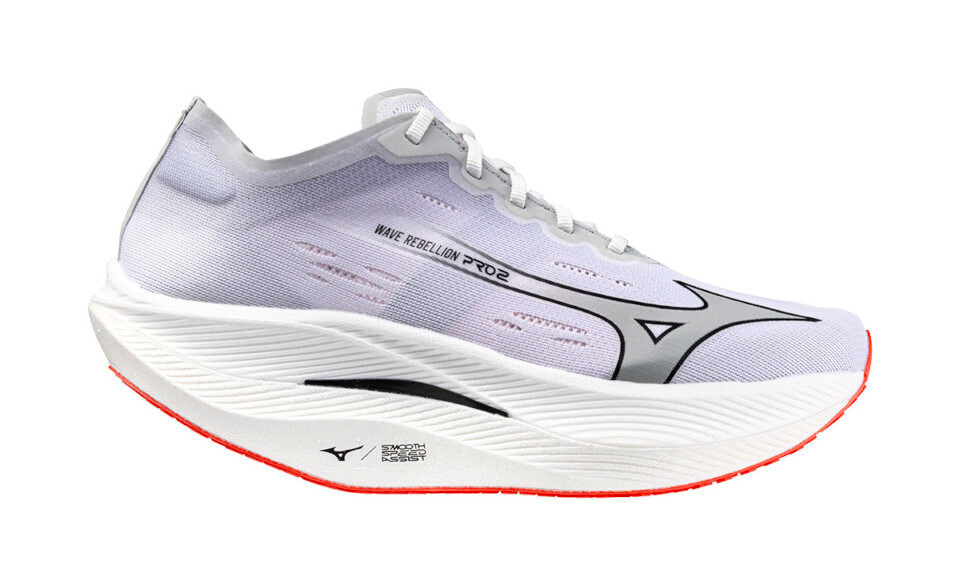 Product detail of Pánská běžecká obuv Mizuno Wave Rebellion Pro 2 White/Harbor Mist/Cayenne  UK 8