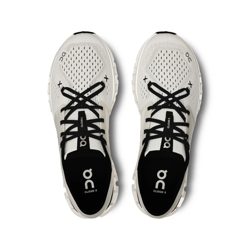 Pánská běžecká obuv On  Cloud X 4 Ivory/Black  EUR 45