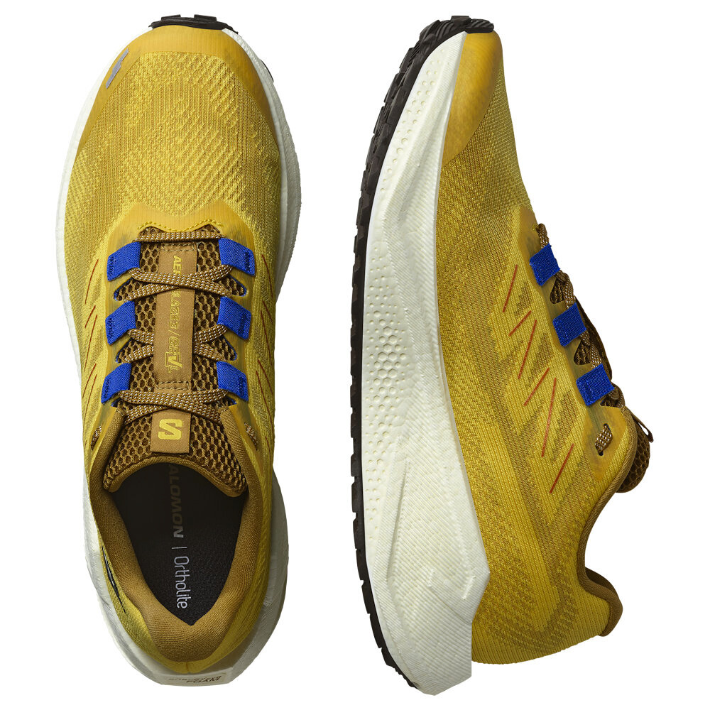Pánská běžecká obuv Salomon Aero Blaze 3 GRVL Spicy Mustard/Vanilla Ice/Nautical Blue   UK 9 - thumb (3)
