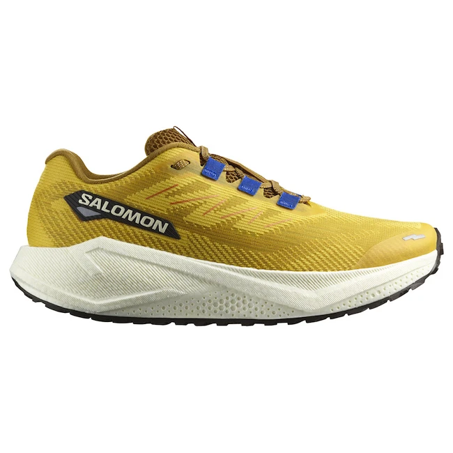 Pánská běžecká obuv Salomon Aero Blaze 3 GRVL Spicy Mustard/Vanilla Ice/Nautical Blue   UK 13,5