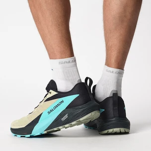 Pánská běžecká obuv Salomon Sense Ride 5 Alfalfa / Carbon / Peacock Blue  UK 11