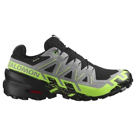 Pánská běžecká obuv Salomon Speedcross 6 Gore-Tex Black/Alloy/Green Gecko