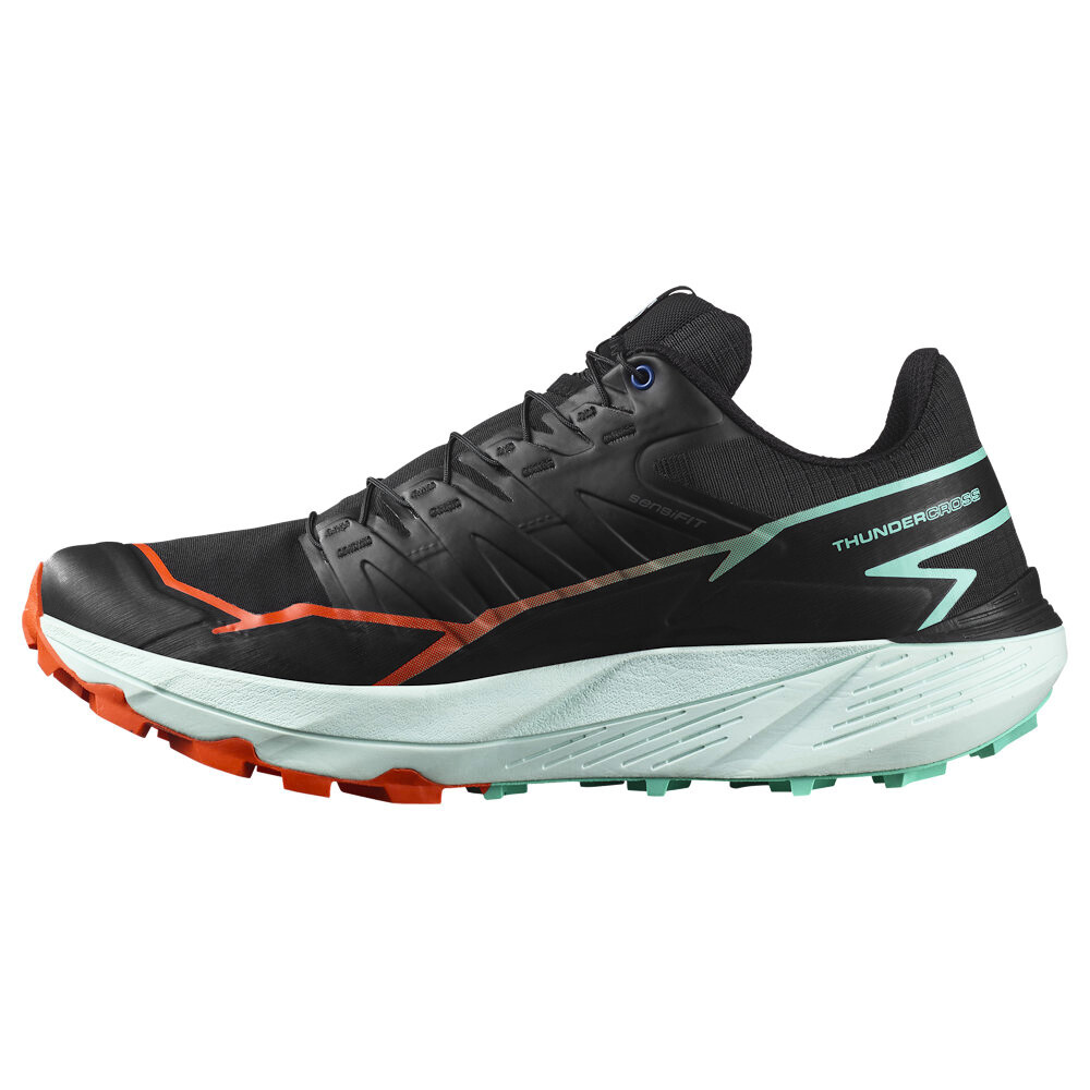 Pánská běžecká obuv Salomon Thundercross  Black/Cherry Tomato/Electric Green   UK 8 - thumb (5)