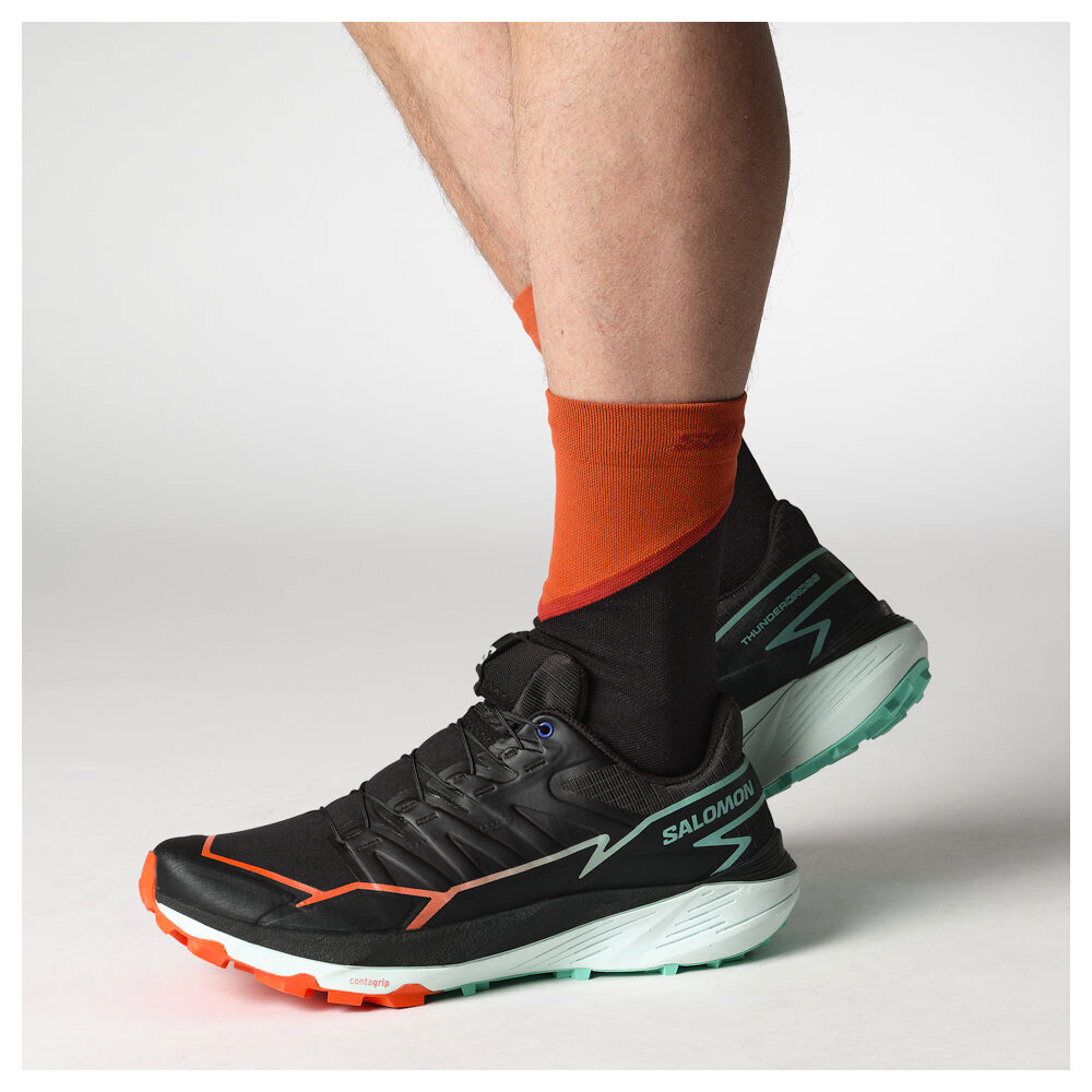 Pánská běžecká obuv Salomon Thundercross  Black/Cherry Tomato/Electric Green   UK 8 - thumb (6)