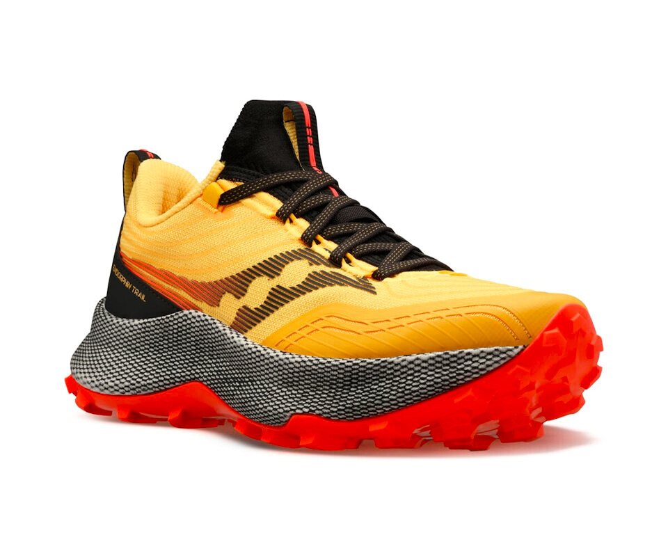Pánská běžecká obuv Saucony  Endorphin Trail Vizigold/Vizired  UK 6 - thumb (2)