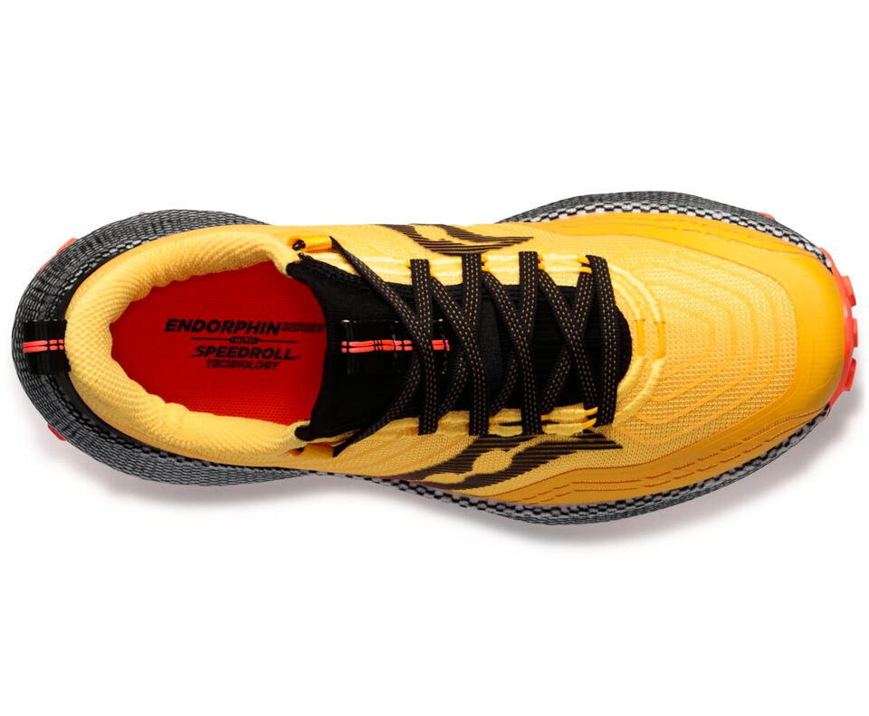 Pánská běžecká obuv Saucony  Endorphin Trail Vizigold/Vizired  UK 6 - thumb (3)