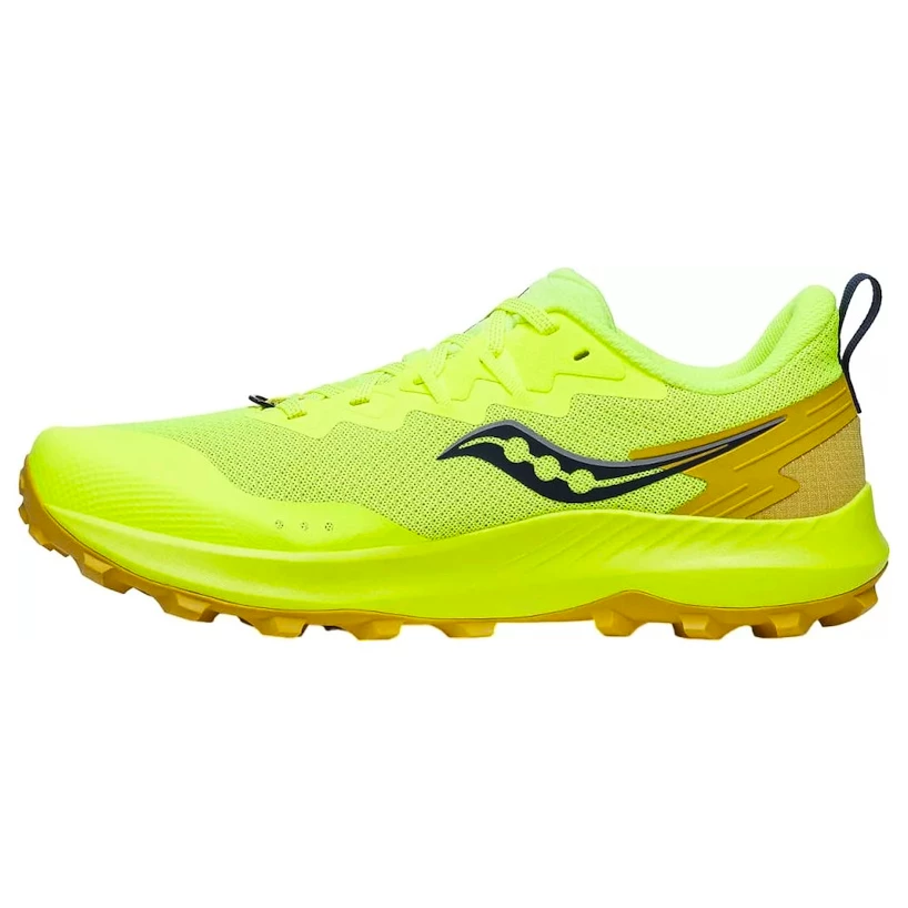 Pánská běžecká obuv Saucony  Peregrine 14 Citron/Oak  UK 10,5