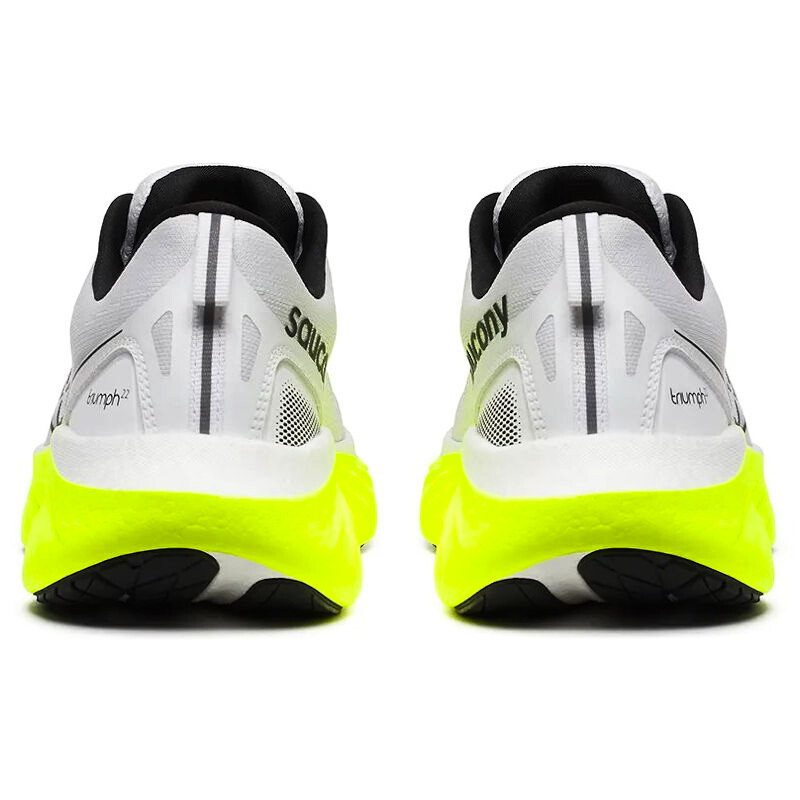 Pánská běžecká obuv Saucony  Triumph 22 White/Citron  UK 9 - thumb (2)