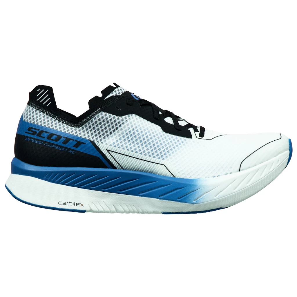 Pánská běžecká obuv Scott  Carbon RC White/Storm Blue  EUR 45,5