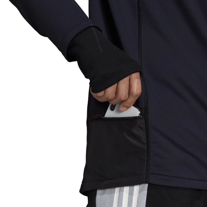 Pánská bunda adidas  Cold.Rdy Running Cover Up Black S