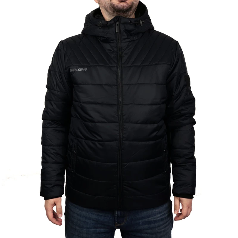 Pánská bunda Bauer Supreme Hooded Puffer Black M