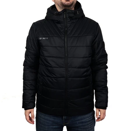 Pánská bunda Bauer Supreme Hooded Puffer Black M