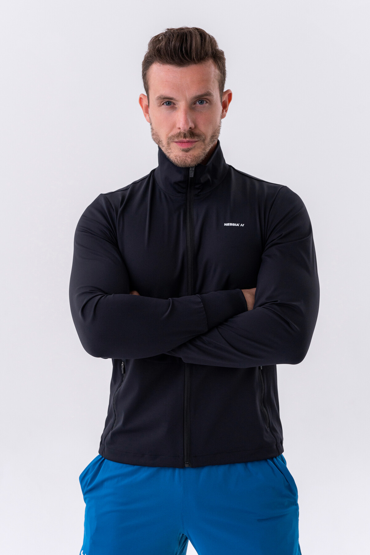Product detail of Nebbia bunda na zip s bočními kapsami Control 332 černá
