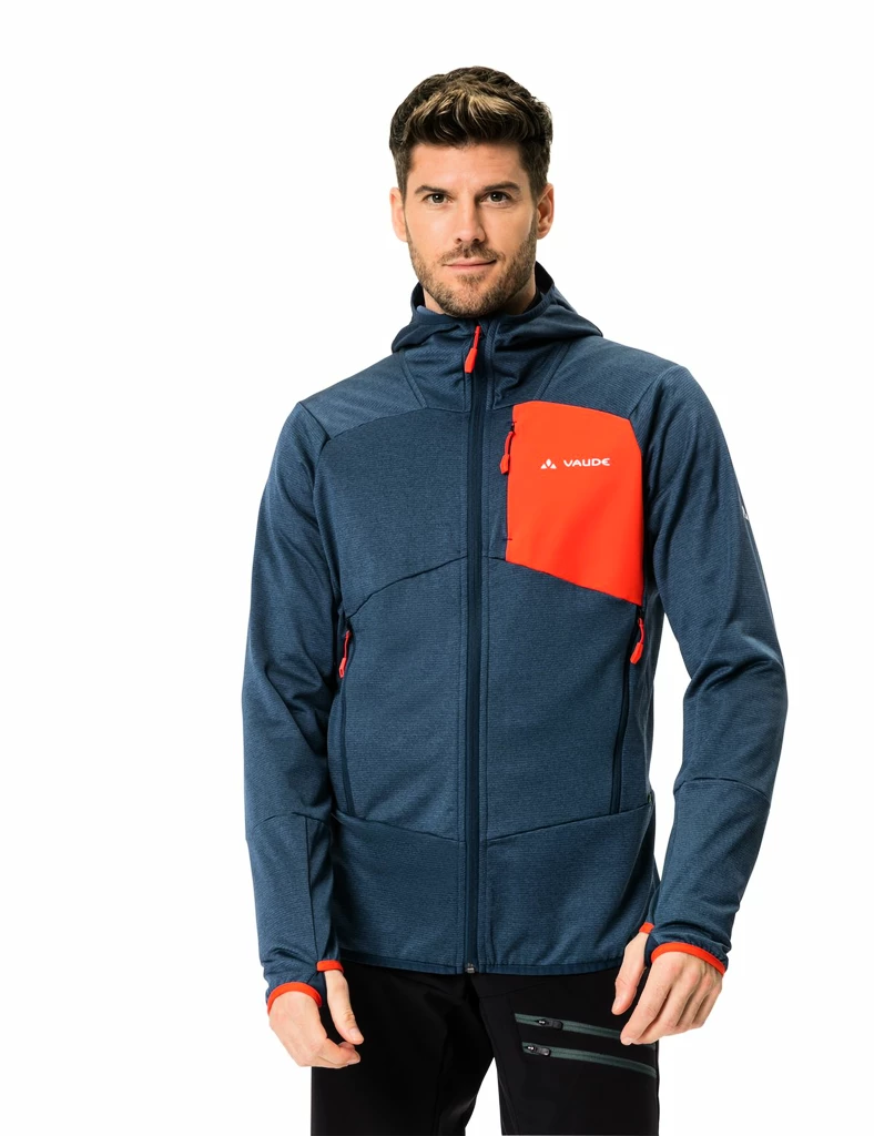 Pánská bunda VAUDE  Me Monviso Fleece Jacket II dark sea