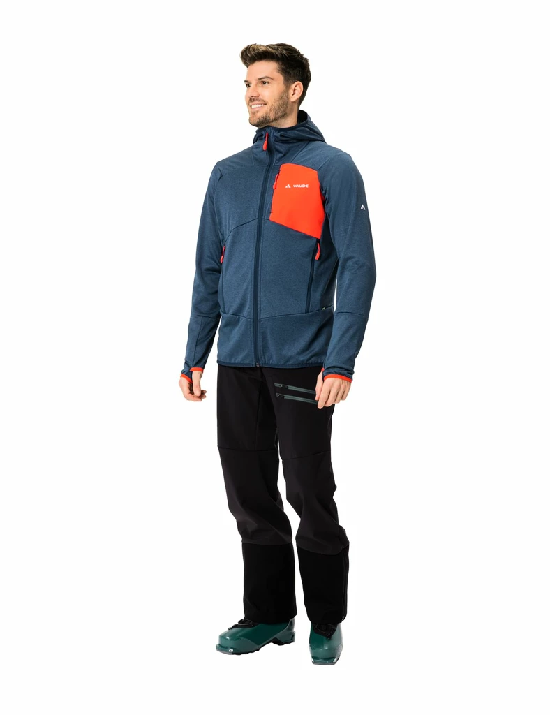 Pánská bunda VAUDE  Me Monviso Fleece Jacket II dark sea