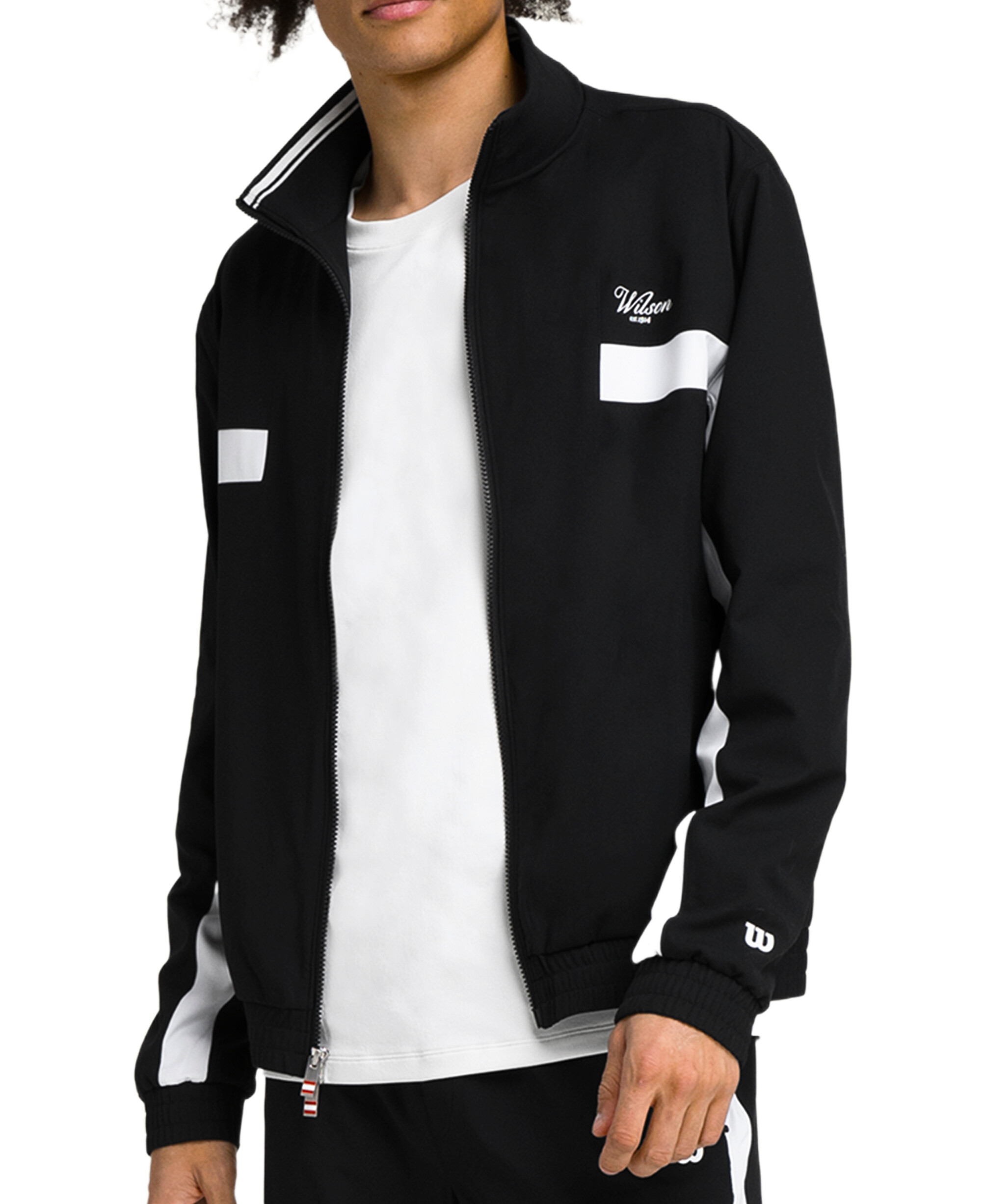 Pánská bunda Wilson  M Grand Slam Jacket Black/White S - thumb (0)