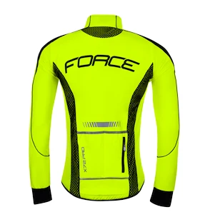Pánská cyklistická bunda Force X72 PRO Softshell reflexně žlutá