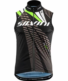 Pánská cyklistická vesta Silvini Team black-green