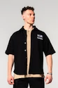 Pánská košile Nebbia  Oversized Shirt 90s THROWBACK 350 Black