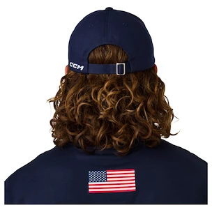 Pánská kšiltovka CCM  Flag Hood Team USA Navy