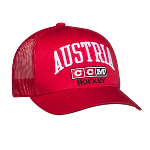 Pánská kšiltovka CCM  FLAG MESHBACK TRUCKER TEAM AUSTRIA Multiple Team Color 22A