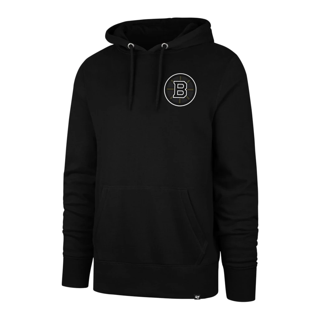 Pánská mikina 47 Brand  NHL Boston Bruins Imprint Backer 47 BURNSIDE Hood