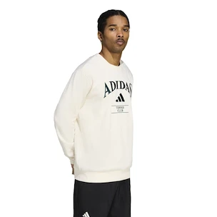 Pánská mikina adidas  Heritage Graphic Crew Sweatshirt Chalk White / Aurora Ivy