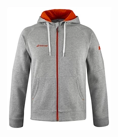 Pánská mikina Babolat Exercise Hood Jacket Men High Rise Hthr