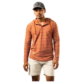 Pánská mikina Bauer LTWHT Stripe Hoodie Brick