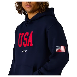 Pánská mikina CCM  Flag Hood Team USA Navy