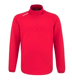 Pánská mikina CCM LOCKER ROOM FLEECE 1/4 ZIP red