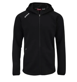 Pánská mikina CCM LOCKER ROOM FLEECE FULL ZIP HOODIE black