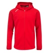 Pánská mikina CCM  LOCKER ROOM FLEECE FULL ZIP HOODIE red