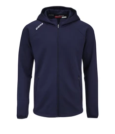 Pánská mikina CCM LOCKER ROOM FLEECE FULL ZIP HOODIE true navy